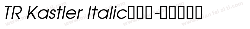 TR Kastler Italic转换器字体转换